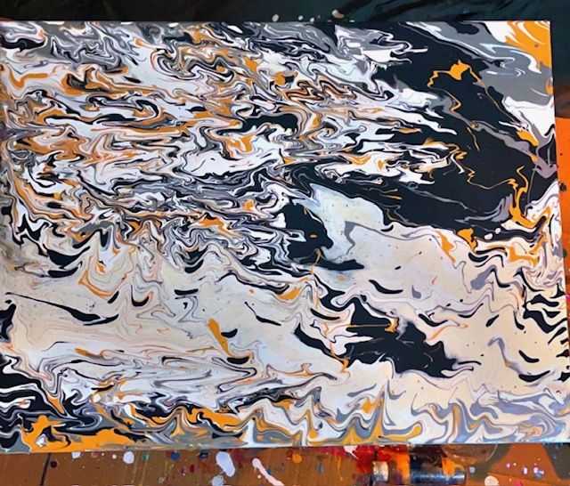 Abstract Pour Painting Canvas product image (1)