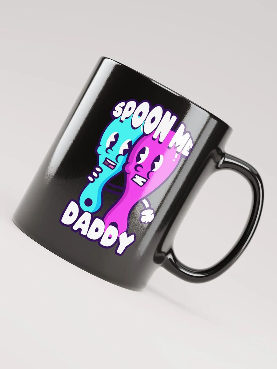 SPOON ME DADDY GLOSSY BLACK MUG product image (3)