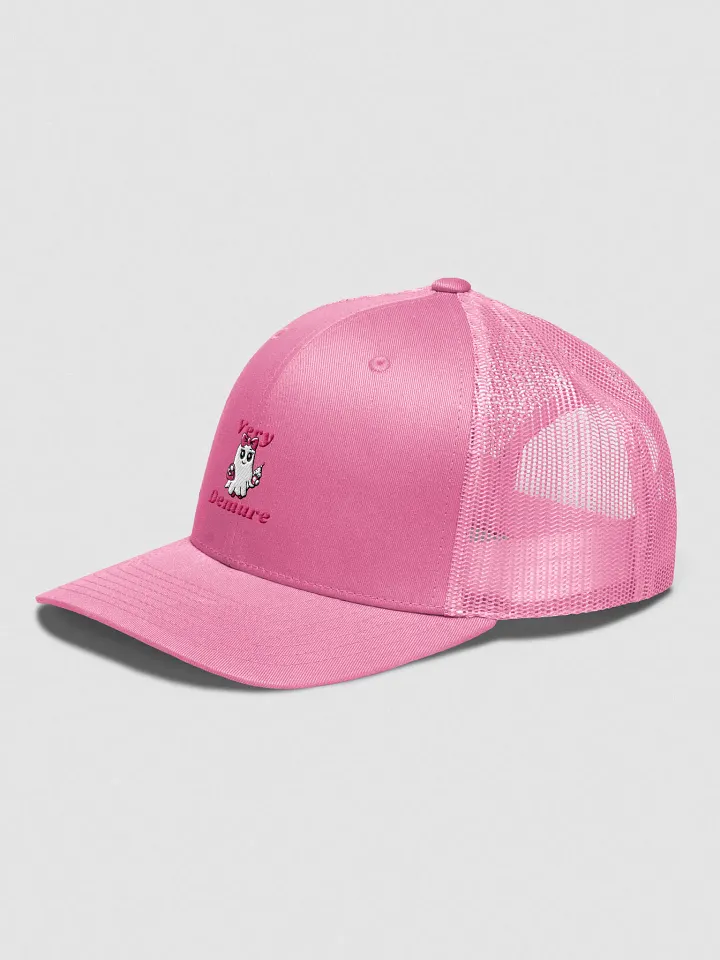 Very Demure Cute Ghost Embroidered Retro Trucker Hat product image (2)