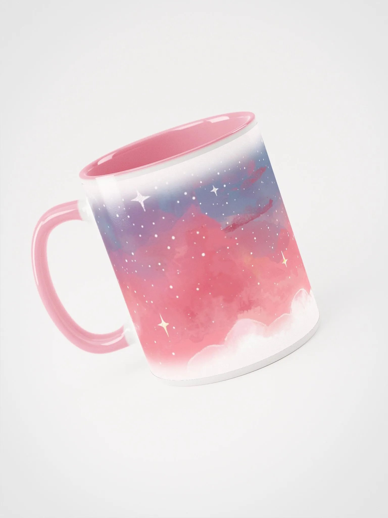 Moon In Pink Starry Sky Mug product image (3)