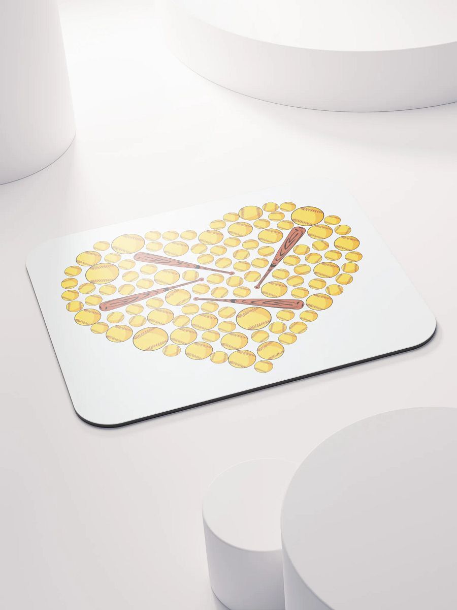 Pure Heart Softball Mouse Pad product image (4)
