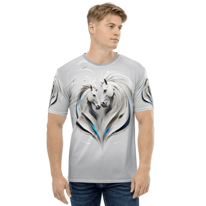 Double Horse Art T shirt product image (1)