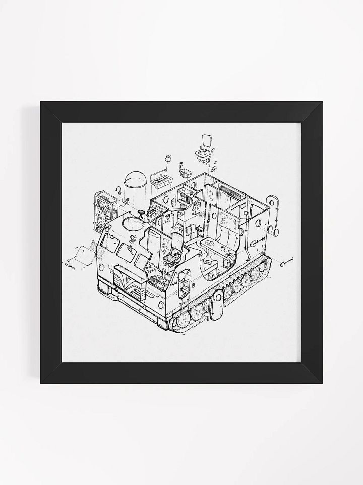 Kharkovchanka Lineart Framed Print product image (3)