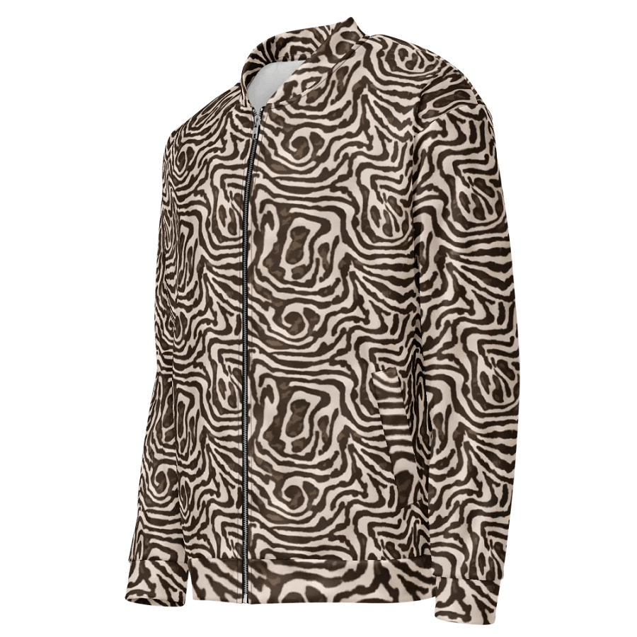 Brown Snake Bomber Jacket product image (3)