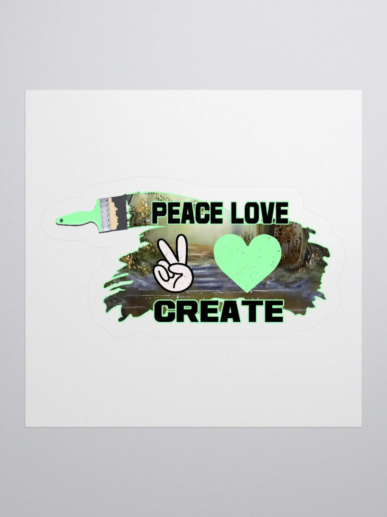 PEACE LOVE CREATE URARTSTUDIO product image (2)