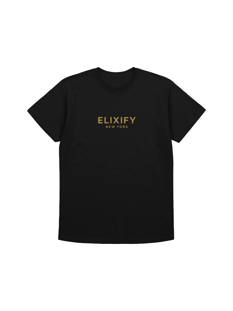 Premium Unisex BLACK Heavy Cotton Tee - Personalized Text & Logo Design product image (2)
