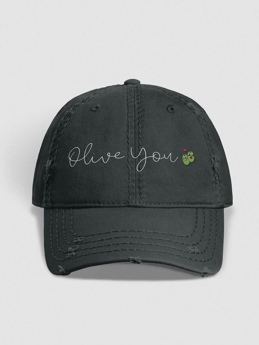 Olive You Distressed Dad Hat product image (1)