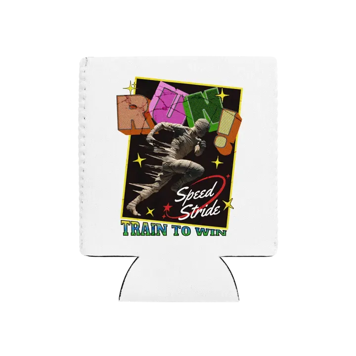 Train To Win Block Letters Run! Bandage Runner Can Cooler product image (1)