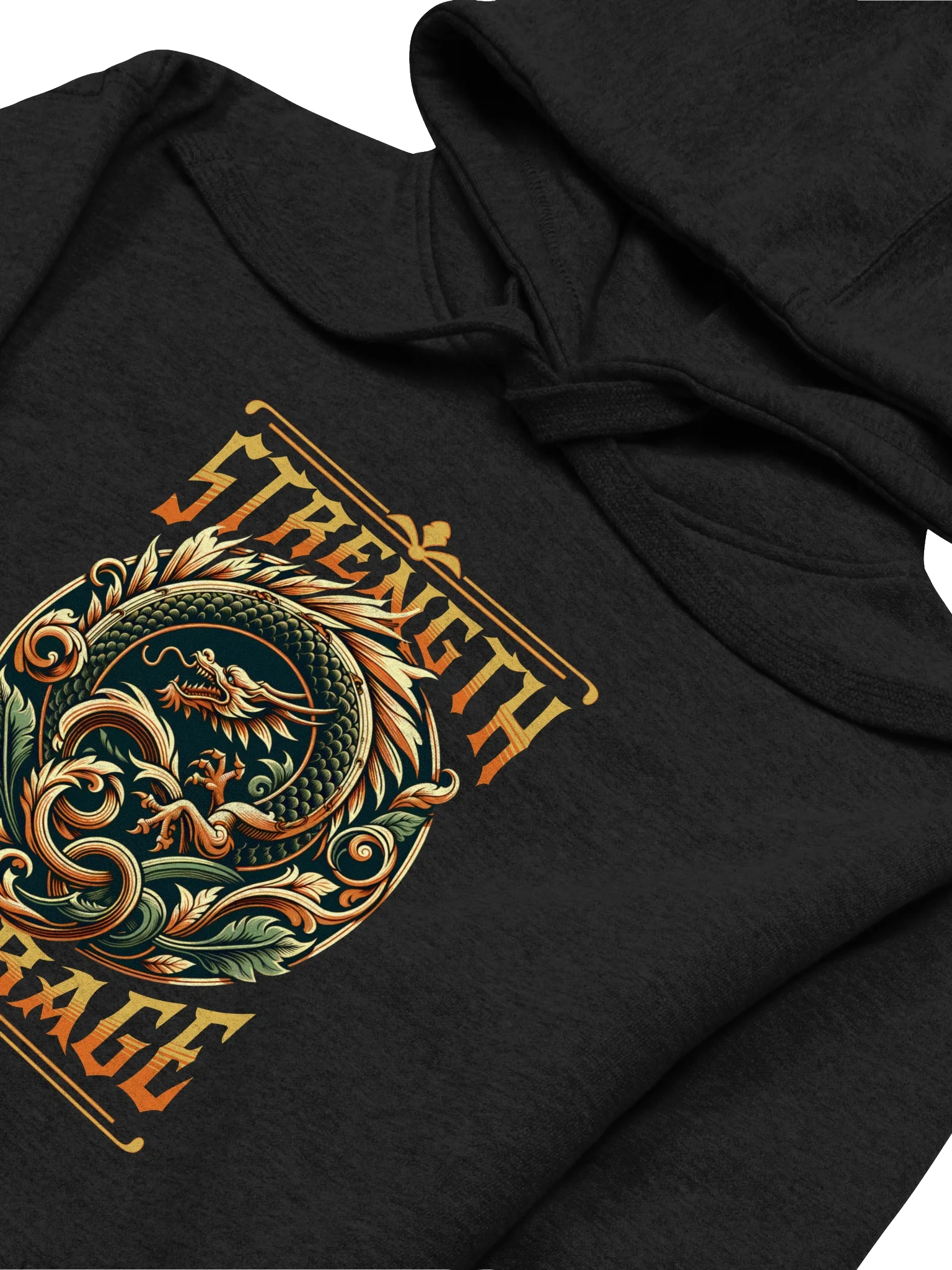 Strength Courage Dragon Hoodie: Stylish and Comfortable product image (19)
