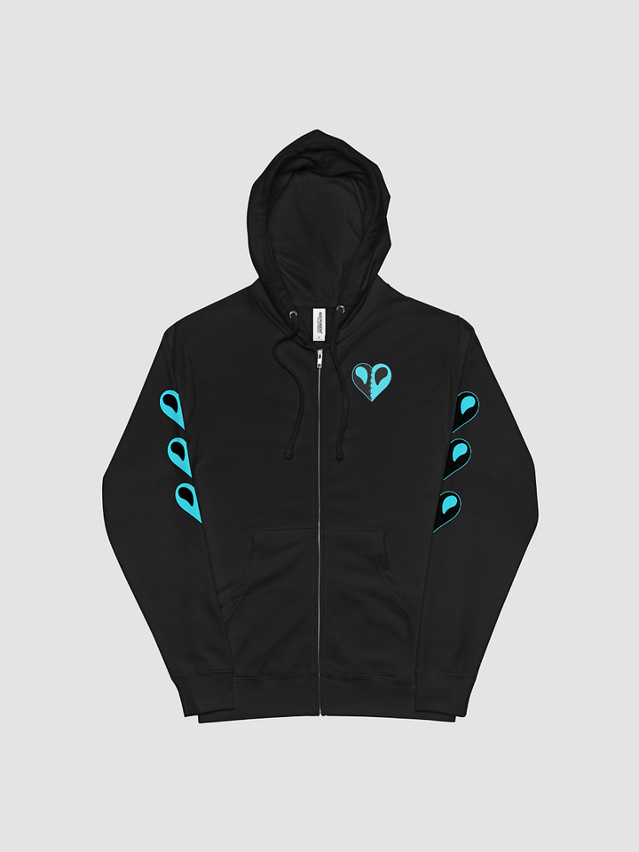 Zip Up Hoody Covered Sleeved Stitched Heart Edition product image (1)