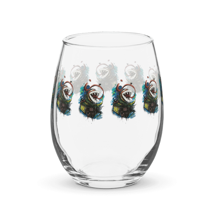 Piranha Plant by StephyJ Stemless Wine Glass product image (2)