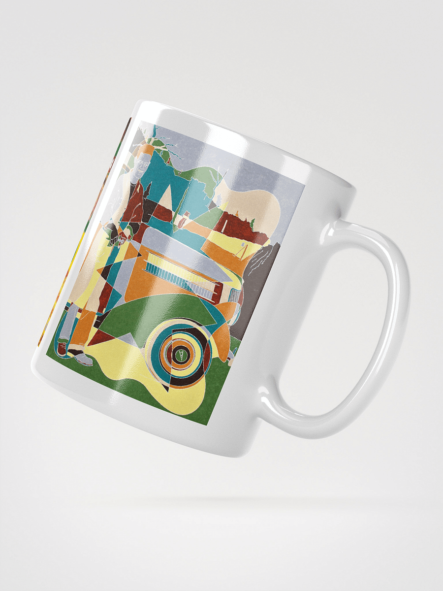 Three Masterwork Cars on White Glossy Mug product image (3)