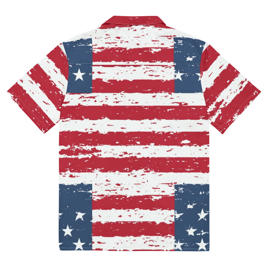 Geaux 31 - Vintage Flag Pattern Hawaiian Style Shirt product image (11)
