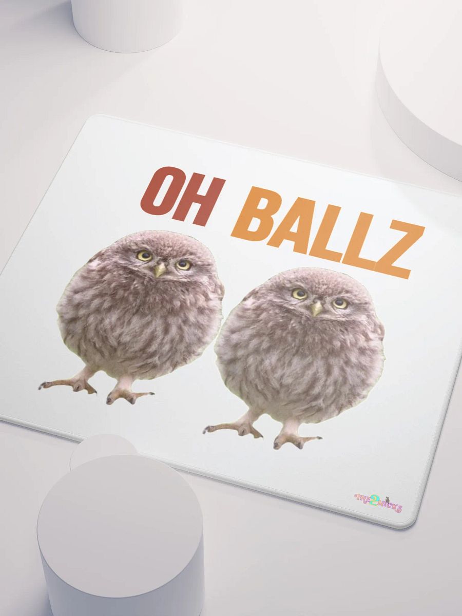 Oh Ballz Gaming Mouse Pad (White) product image (3)
