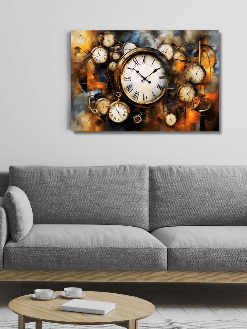Time Confusion-9 | Canvas Artistic Wall Painting product image (6)