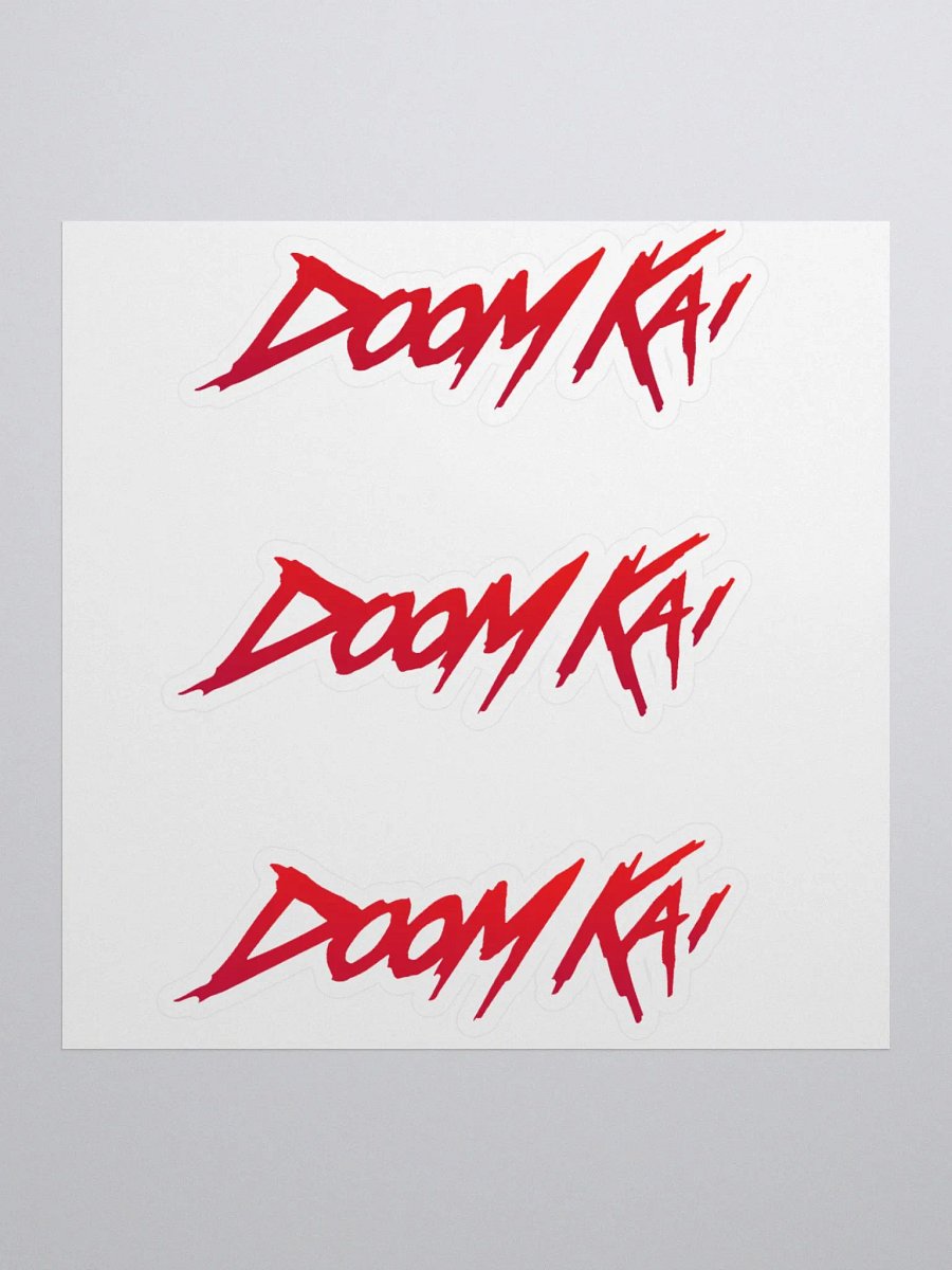 Doom Kai [Red] Grunge Vinyl Stickers product image (1)
