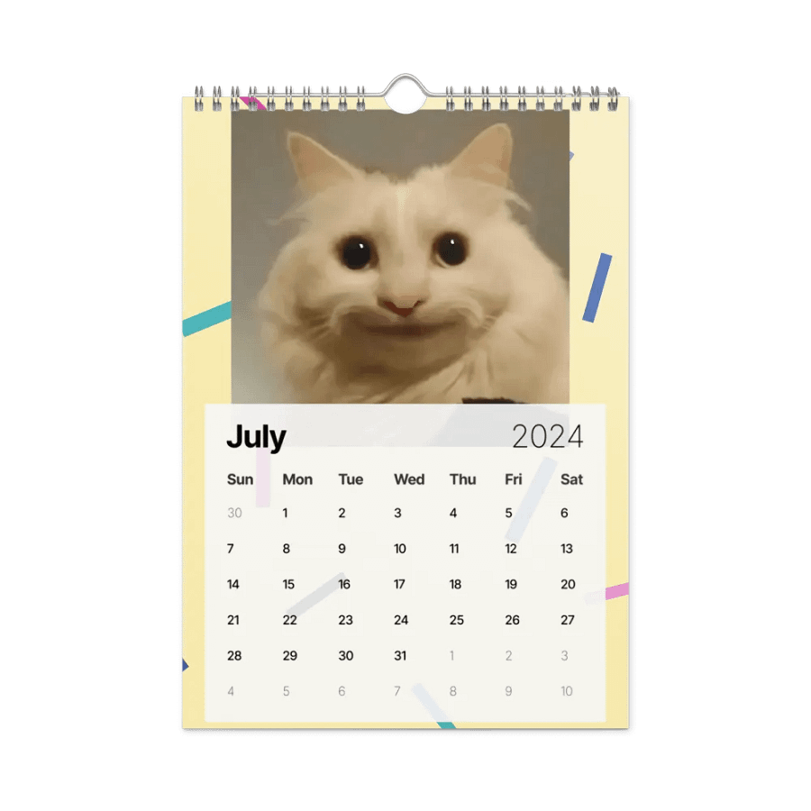 Wall Calendar (2024): Meme Cats product image (10)