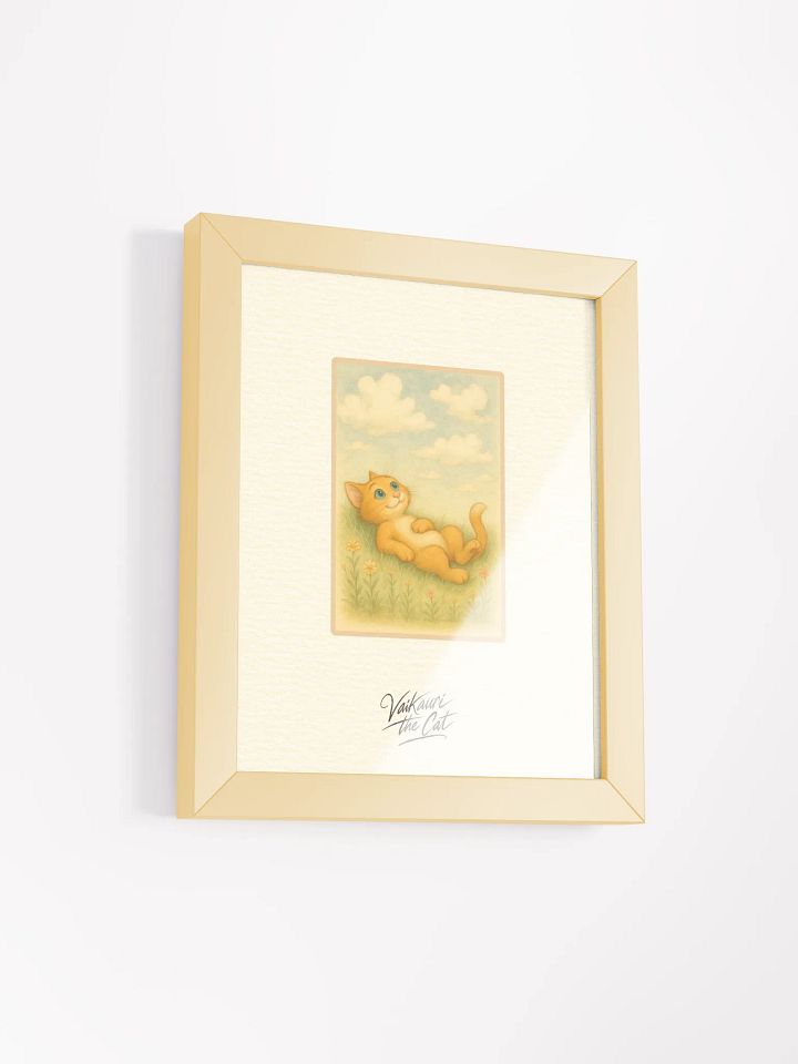 Vaikauri Cat Framed Matte Artprint product image (3)