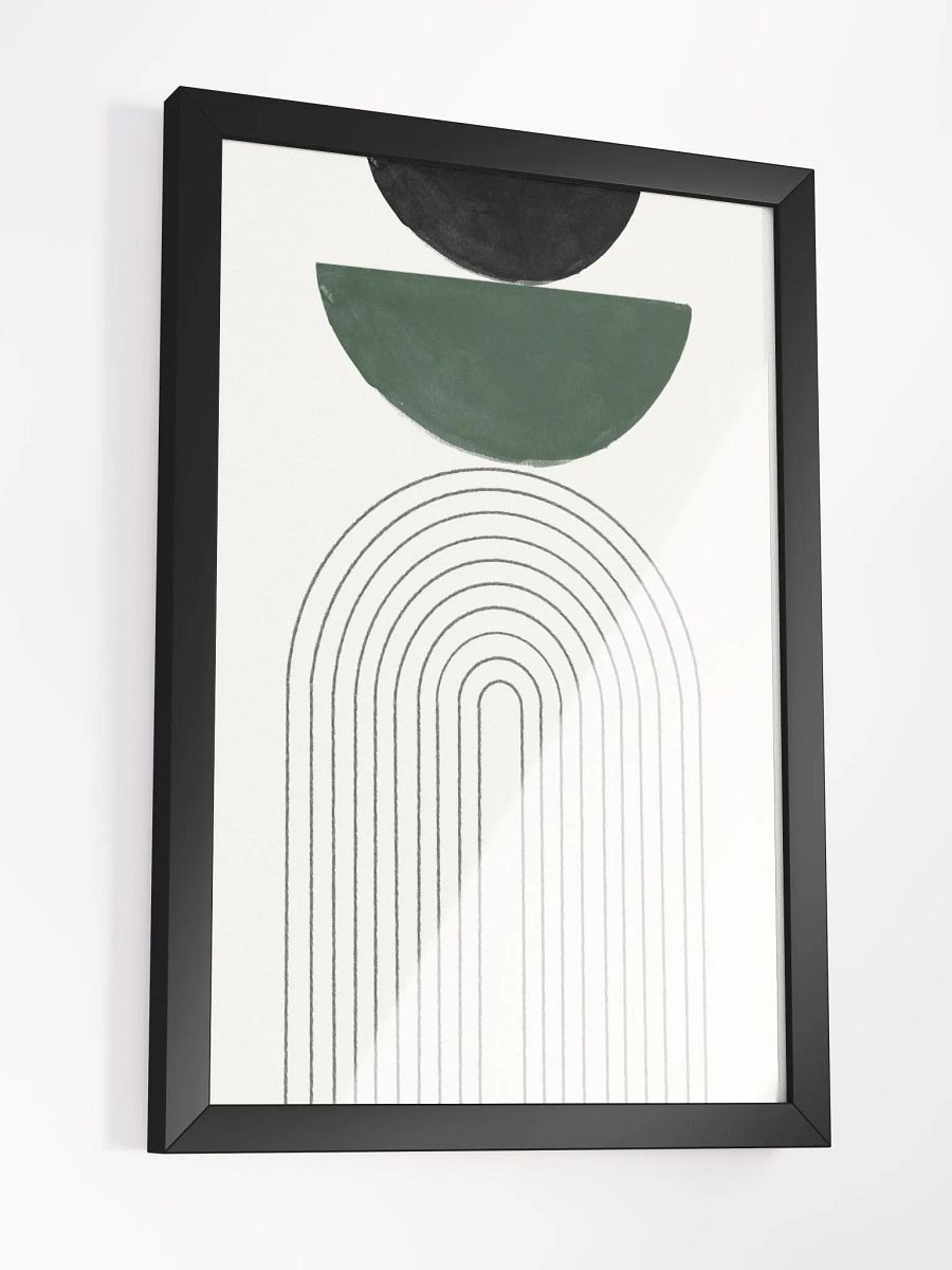 Geometric Harmony Framed Matte Poster | Modern Abstract Wall Art product image (3)