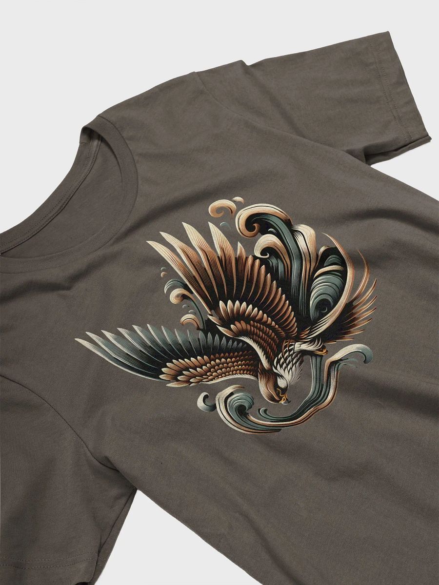 Falcon T-Shirt, Majestic Falcon Artwork, Bold Bird of Prey Tee, Nature-Inspired Graphic, Unique Gift for Wildlife Lovers, Dynamic Falcon Flight T-Shirt product image (3)