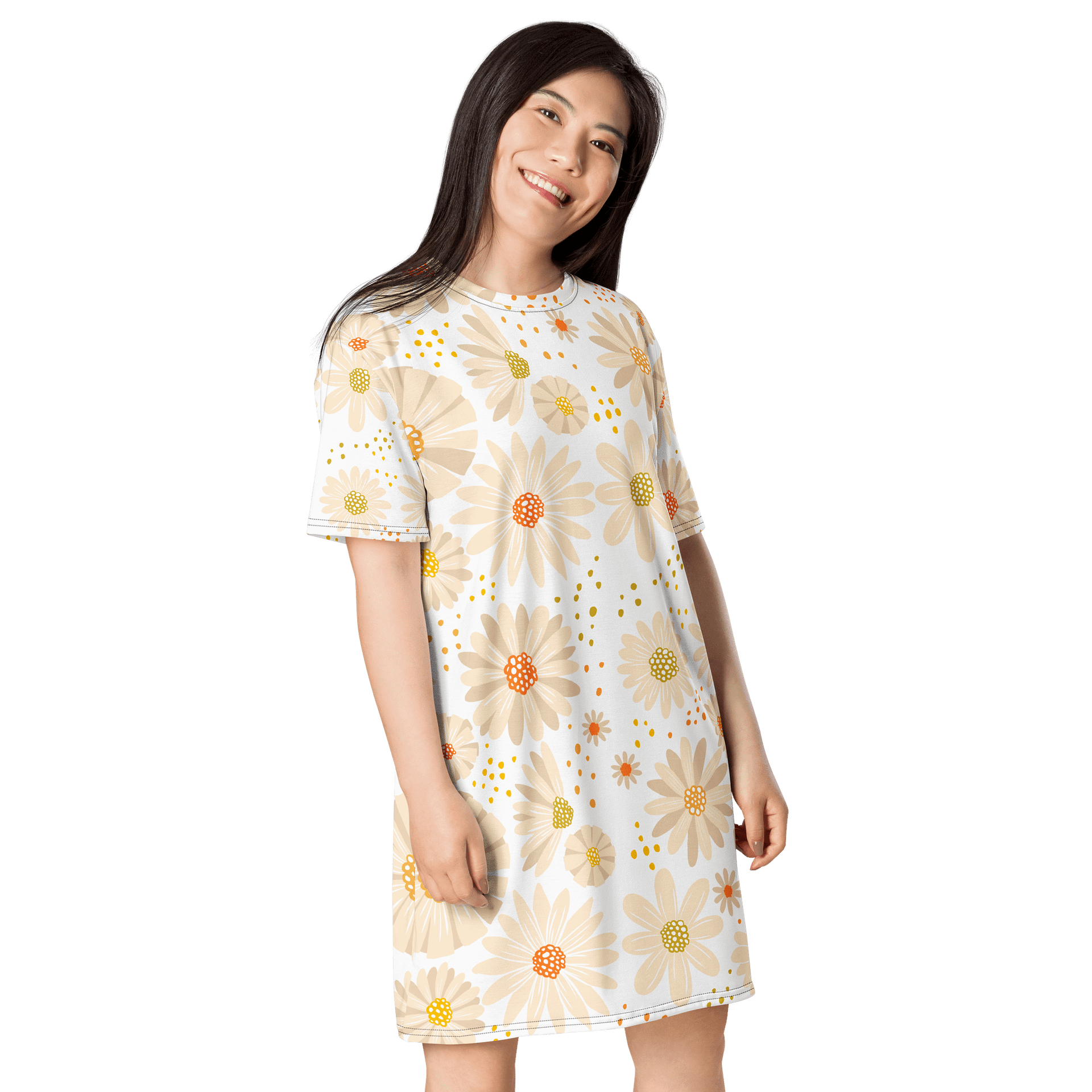 Oversized Daisy Floral T-Shirt Dress product image (4)