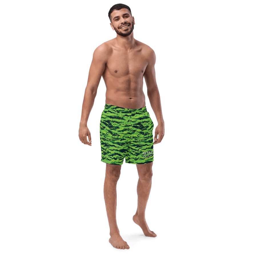 Green Camo Swim Trunks product image (4)