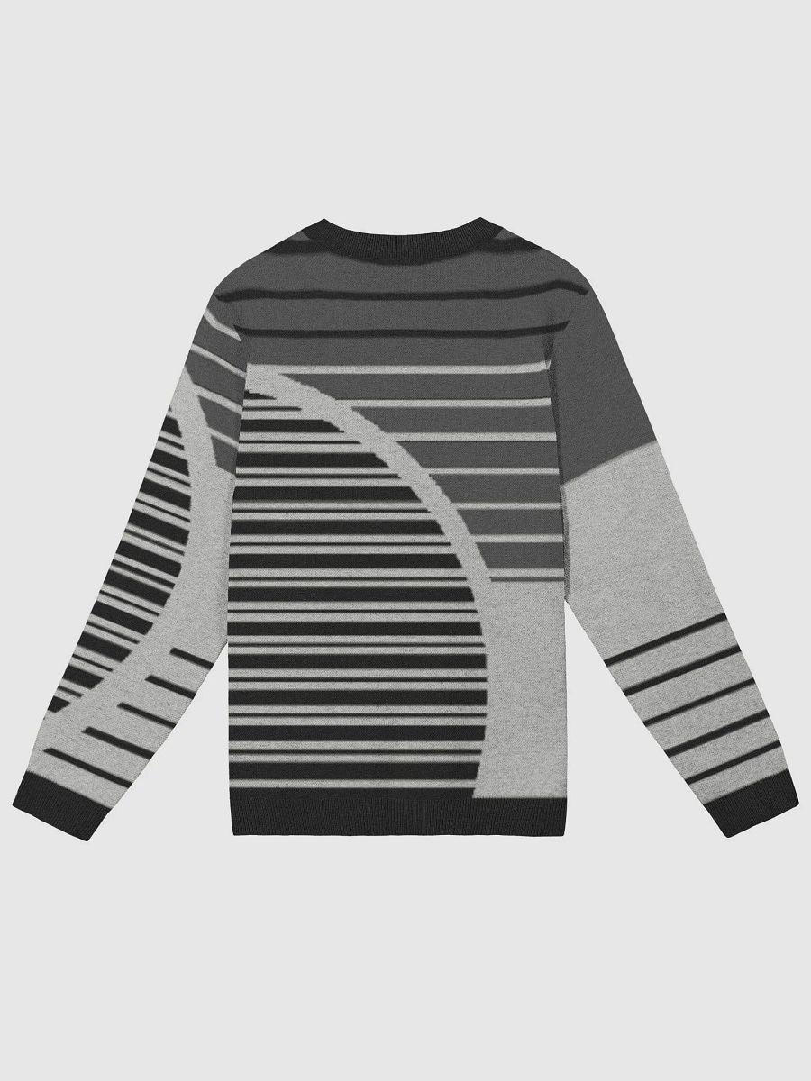 Geometric Gray and Black Knitted Sweater product image (2)