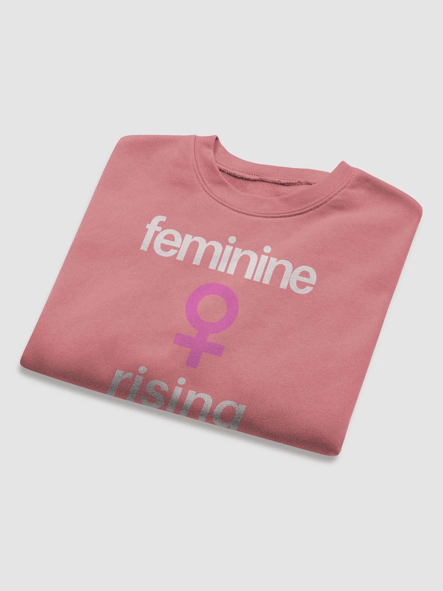 Feminine Rising Cropped Sweatshirt. (Pink) product image (8)