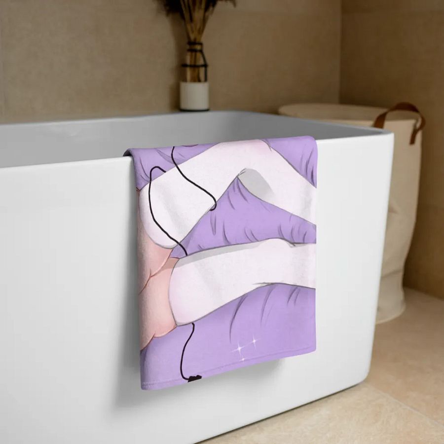 Bunny Gamer Mioshi Sublimated Towel product image (3)