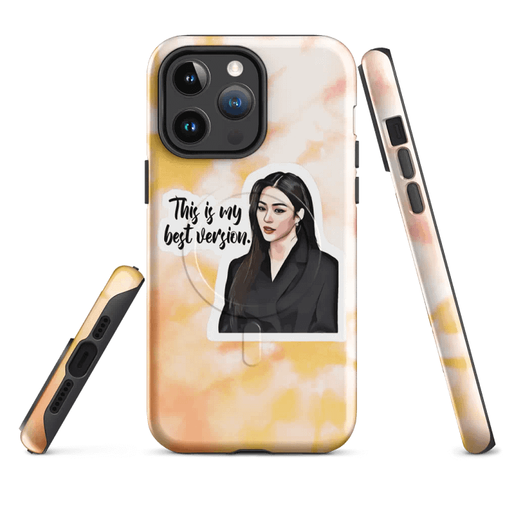 Lingling Kwong Collection Apple Phone Case ( Pink and Orange) product image (1)