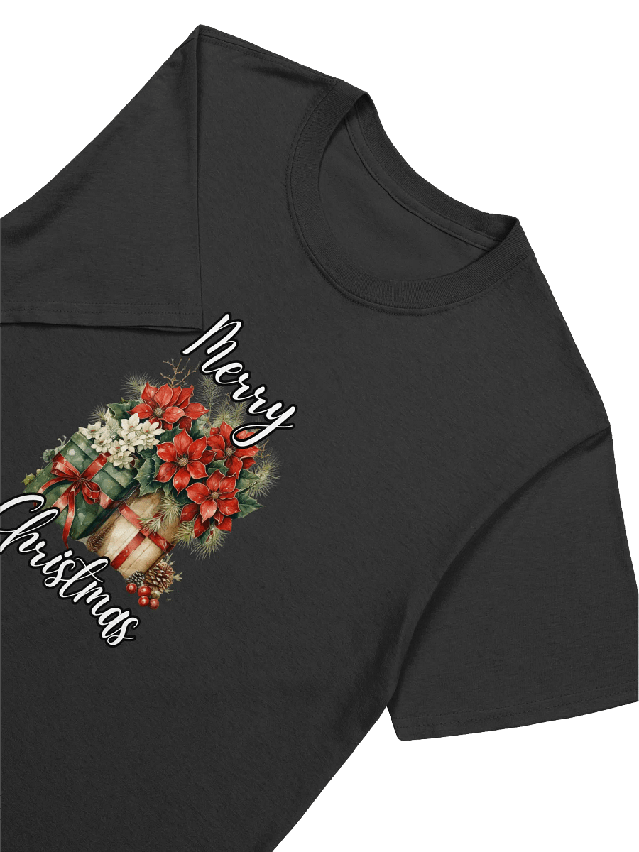 Poincettias and Gifts Christmas Unisex T-Shirt product image (16)