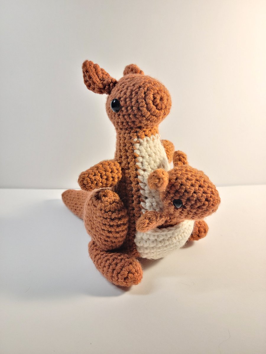 Handmade Amigurumi Kangaroo Stuffed Animal product image (1)