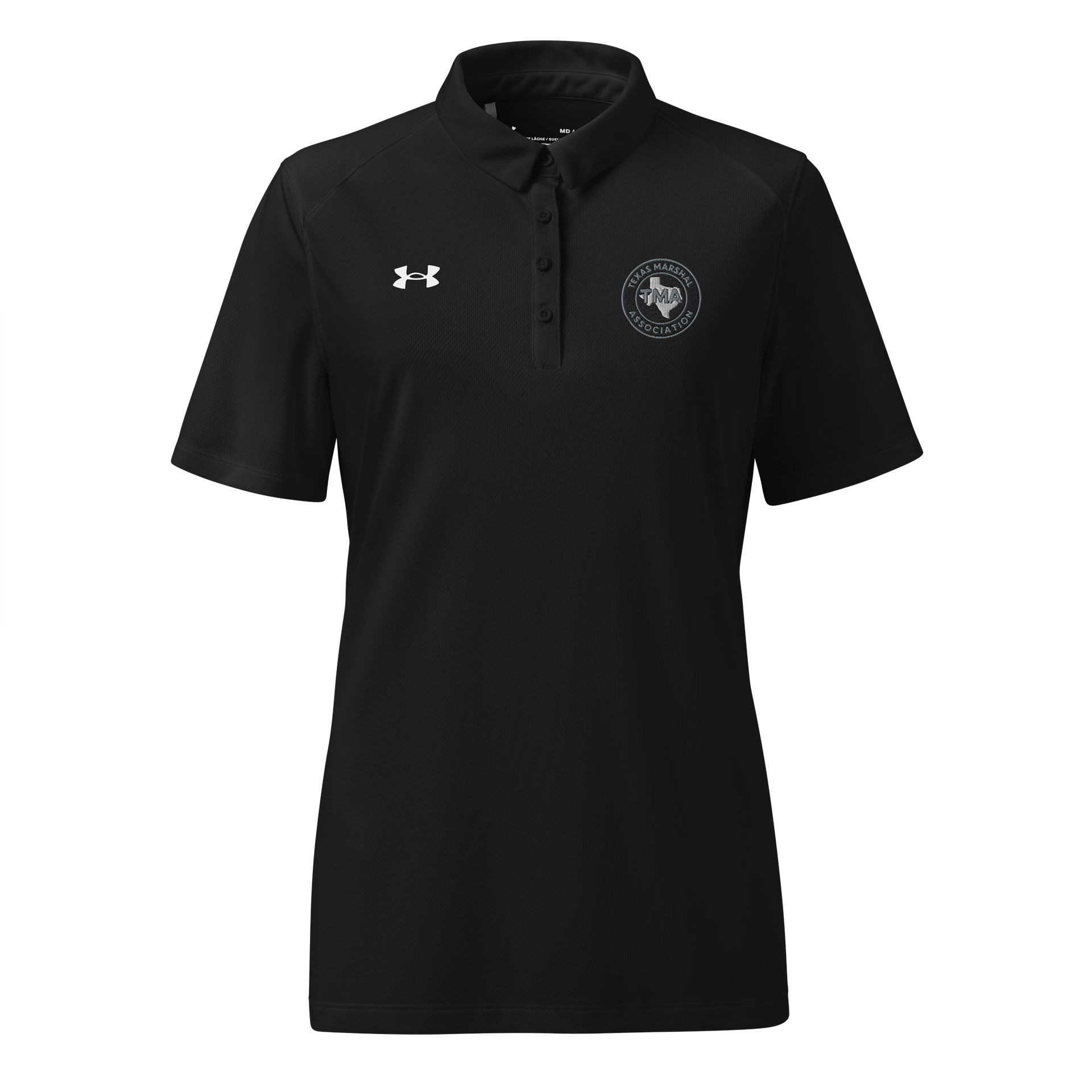 B&W Texas Marshal Association Logo Women's Polo product image (1)