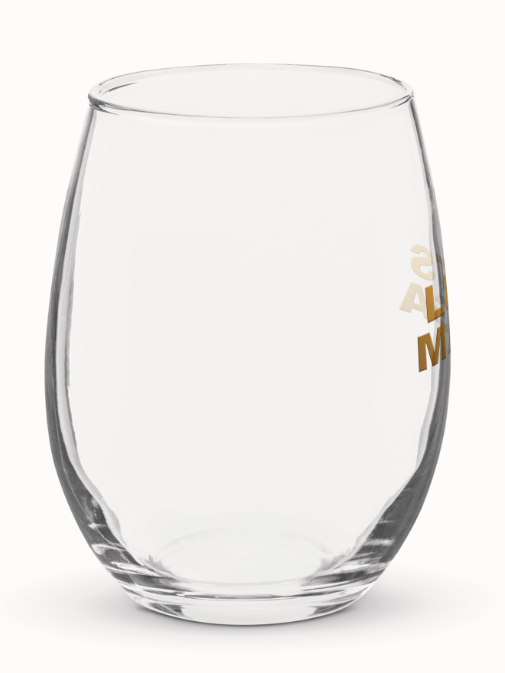 LETS MAGA - Golden Stemless Wine Glass product image (8)
