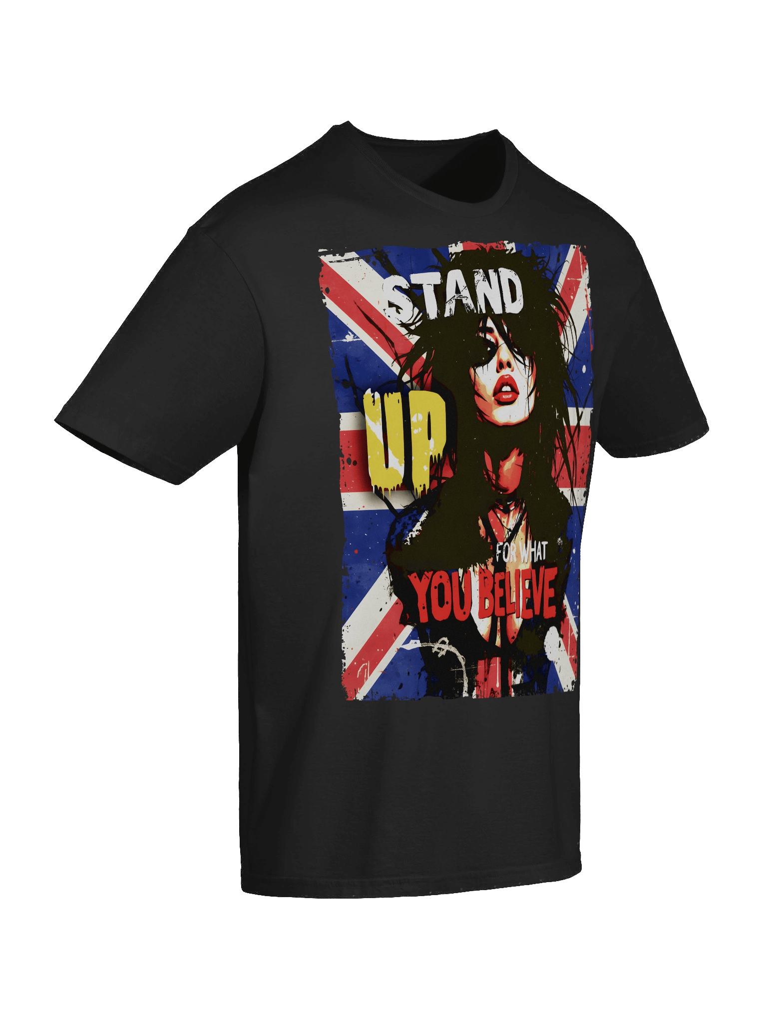 Stand Up For What You Believe - UK Flag - Street Art Rebellious Graphic Tee product image (28)