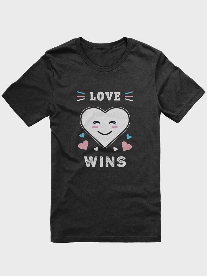 Heart Face Love Wins LGBTQ Transgender Pride T-Shirt product image (2)