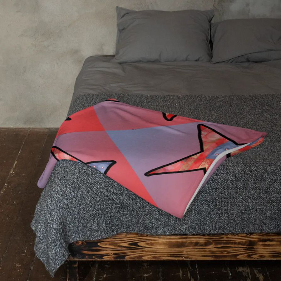 American Flag Star Pattern Throw Blanket product image (23)
