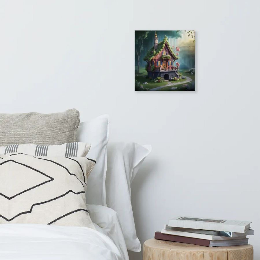 Watercolour Fairy House Art - v14 product image (6)
