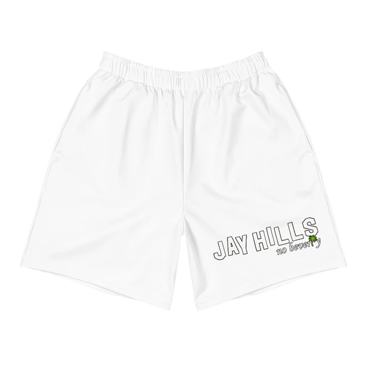 [JayHills] Men's Logo Athletic Long Shorts - White product image (1)