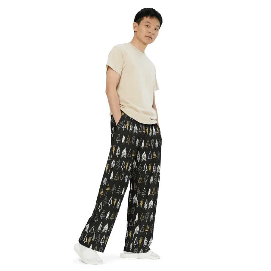 Golden Tree Unisex Wide-Leg Pants product image (7)