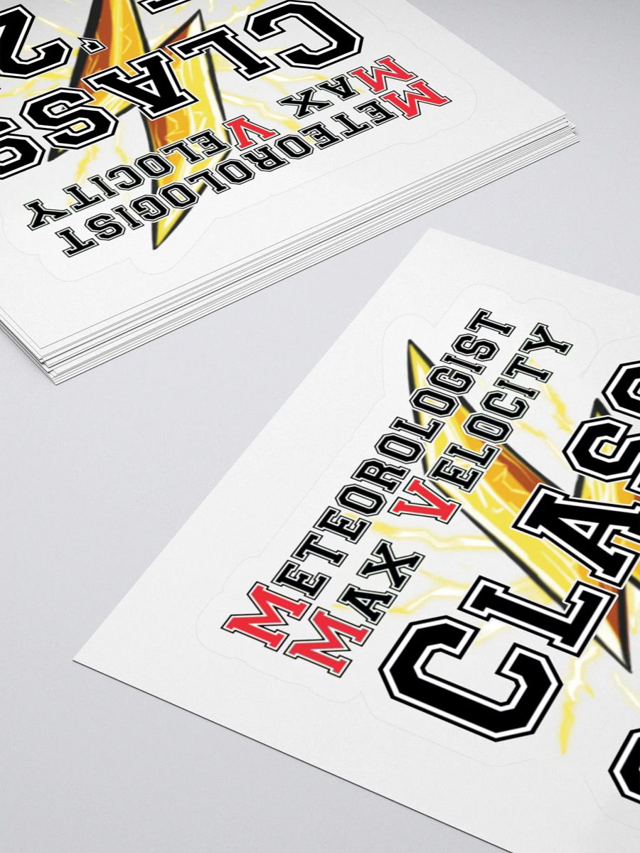 Meteorologist Max Velocity Graduation Sticker product image (4)