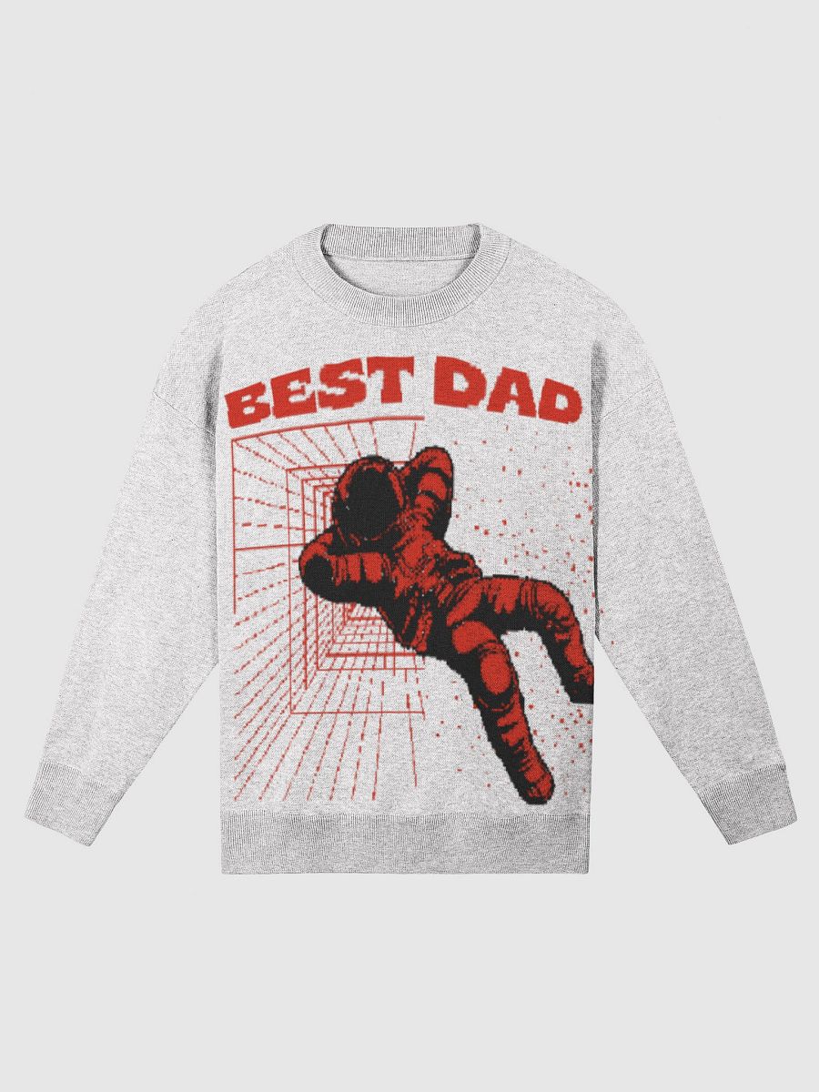 Best Dad Astronaut Cardigan – Galaxy-Inspired Father’s Day Knit Sweater for Men | Cozy Space Dad Gift product image (1)