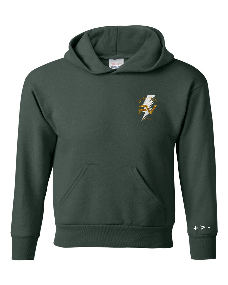 Kids Forest Green Established Hoodie product image (1)