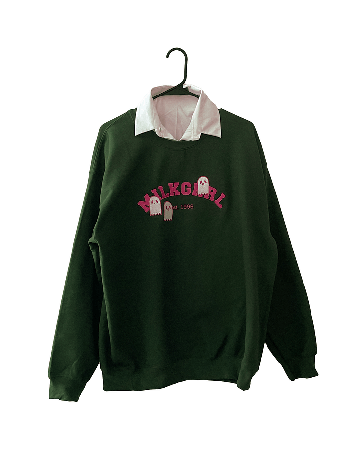 spooky school crewneck // pink product image (1)