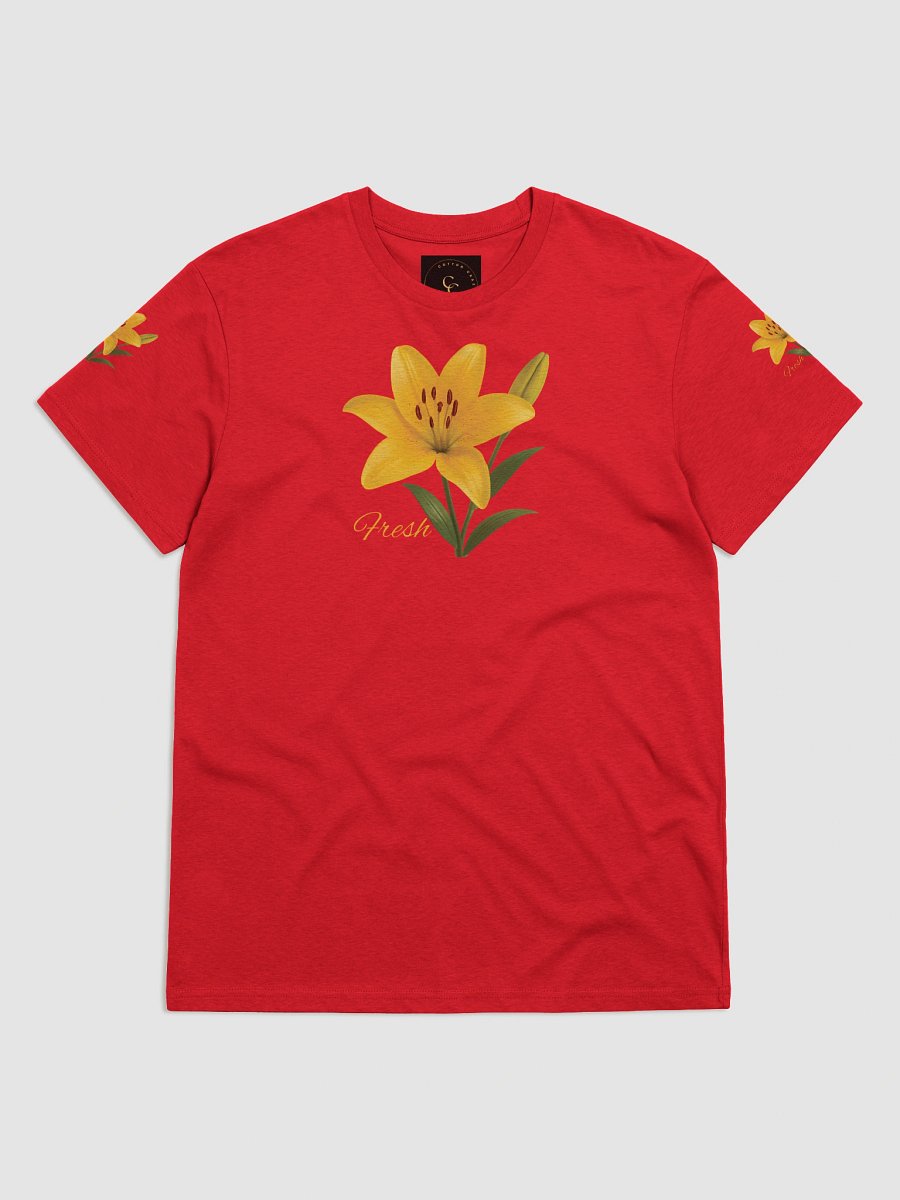 Fresh Yellow Lily Flower – Botanical Floral Graphic Tee product image (5)