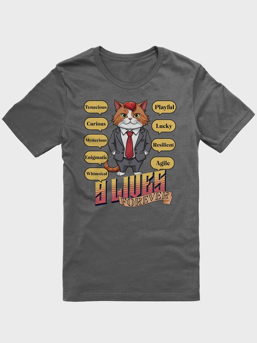 9 Lives Forever Anthro Cat T-Shirt product image (1)