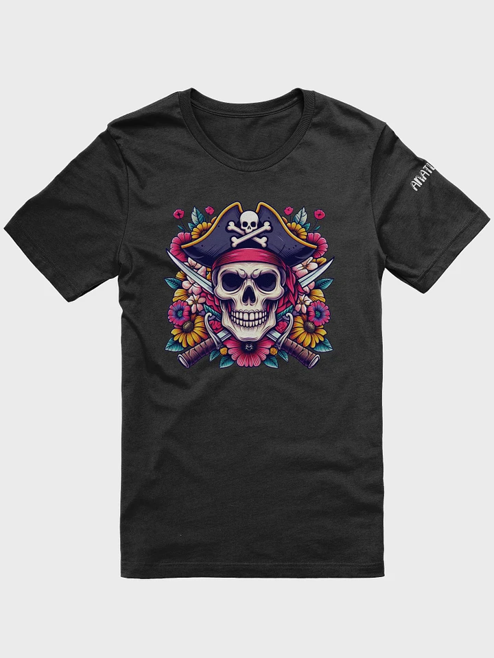 Floral Pirate Skull T-Shirt product image (1)