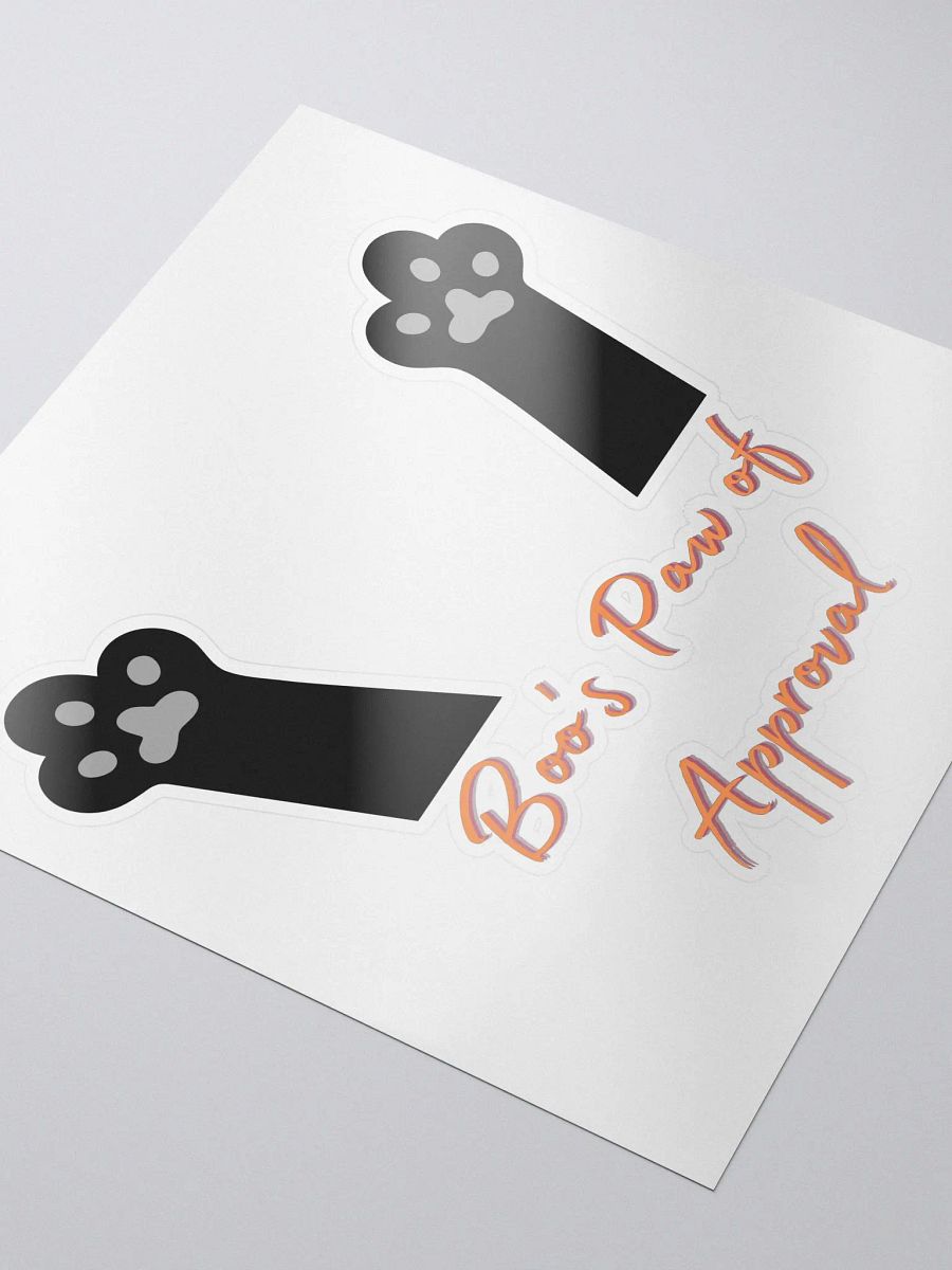 Boo's paws of approval (kiss sticker) product image (3)