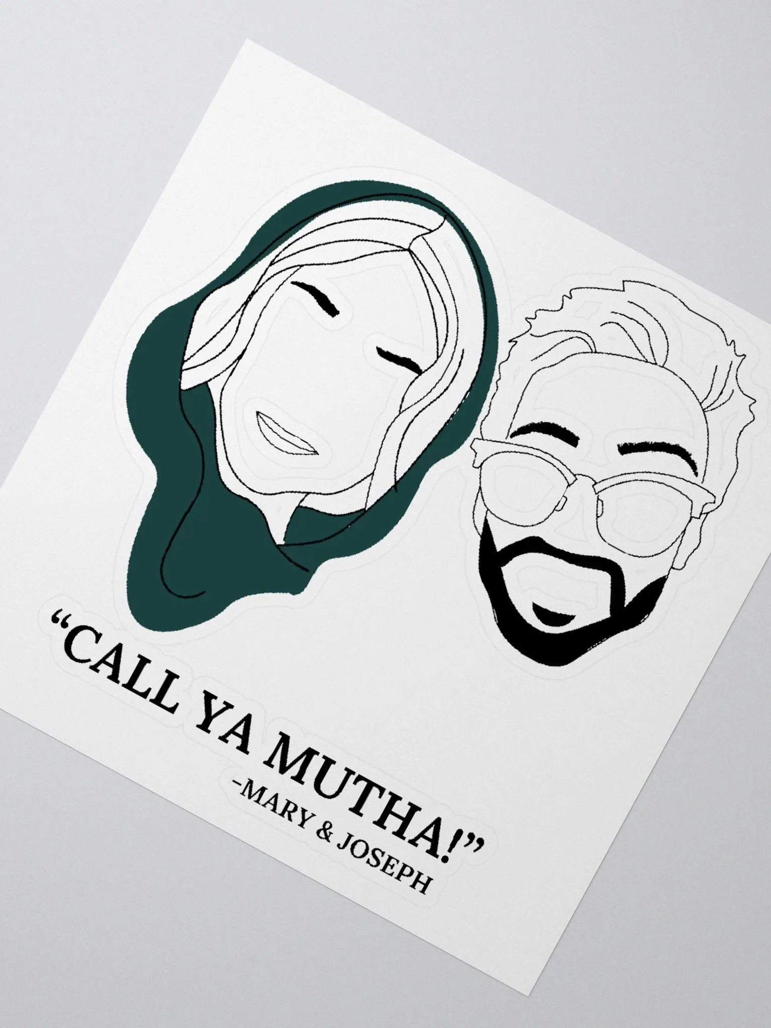 Mary and Joseph Sticker product image (2)