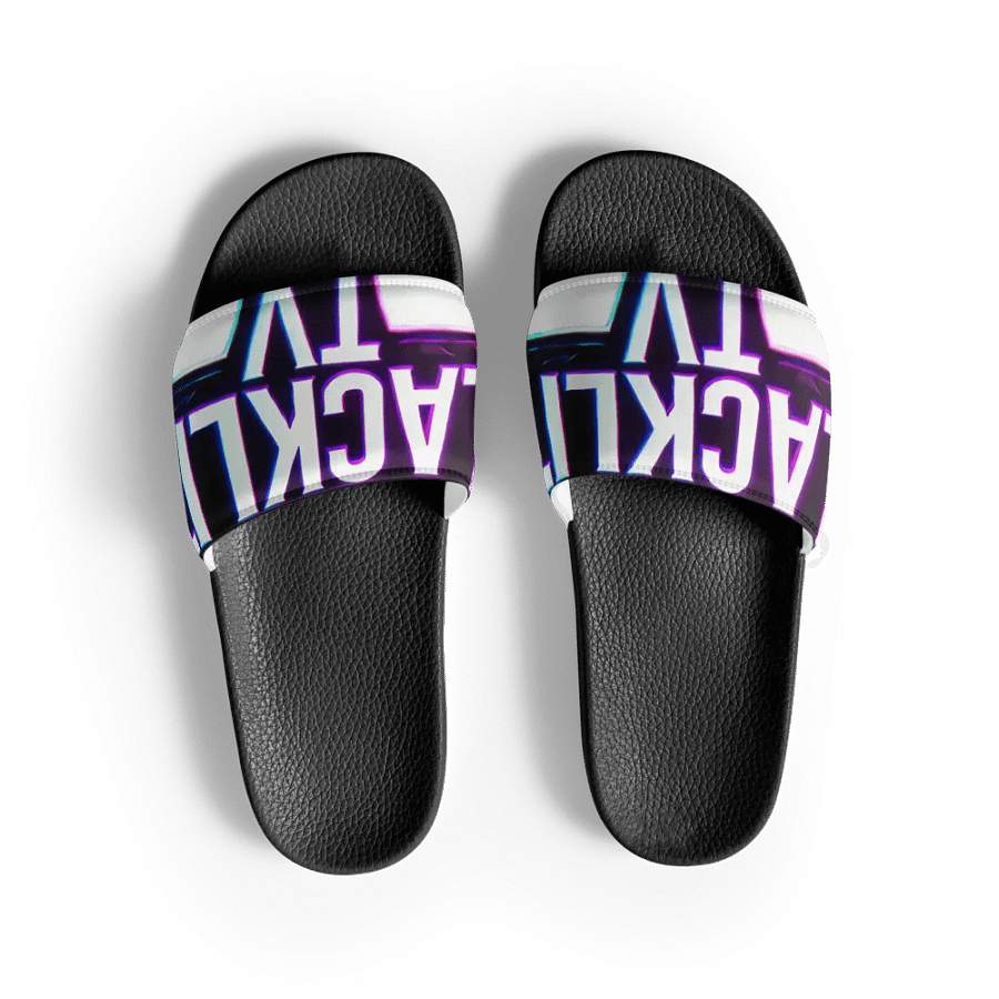 Neon Glow Men's Slides - BLACKLITE TV Edition product image (2)